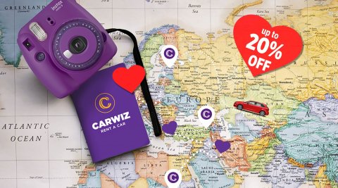 Get a romantic 20% off your vehicle rental